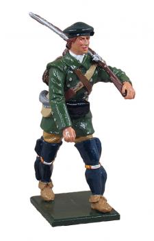 Image of Provincial Rogers Ranger Marching, 1754-1763--single figure--RETIRED--LAST ONE!!