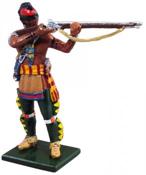 Image of Native American Warrior, Huron, Standing Firing No.1, 1751-1764--single figure--RETIRED--LAST ONE!!