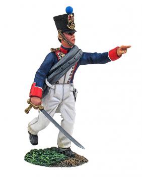 Image of French Line Infantry Fusilier Officer Advancing No.1--single figure--RETIRED--LAST ONE!!