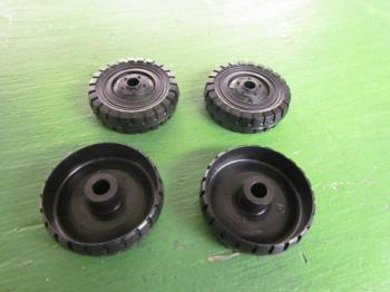 Vehicle tires (push on) set of 4, Black #23645