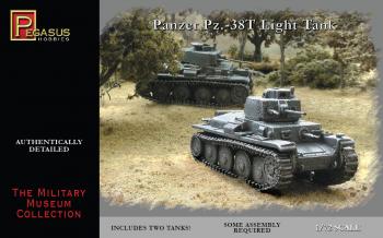 Panzer Pz.-38T Light Tank--Includes two 1:72nd scale unassembled plastic tanks. Panzer Pz.-38T Light Tank--Includes two 1:72nd scale unassembled plastic tanks. #23665