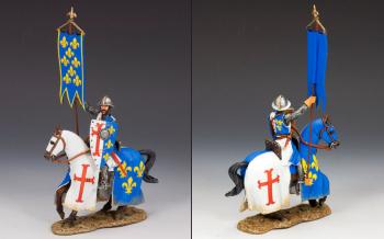 Image of The King's Banner Knight--single mounted figure with banner--RETIRED--LAST ONE!!