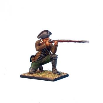 Image of Continental Militia or Minuteman Kneeling Firing, Boston, 1775--single figure--RETIRED--LAST ONE!!