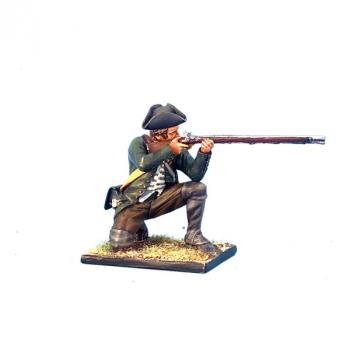 Image of Continental Militia or Minuteman Kneeling Firing, Boston, 1775--single figure--RETIRED--LAST ONE!!