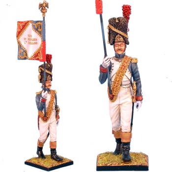Image of French Old Guard Grenadier Standard Bearer--single figure--RETIRED--LAST ONE!!