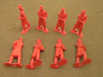 Image of Firemen - 1 pose, 8 figures - RED