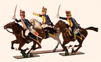 Image of Toy Soldiers Set 7th Queen's Own Hussars - An Officer, Trumpeter and Sergeant