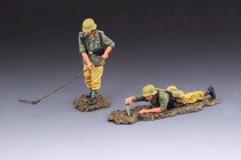 Image of The Mine Clearers Part 2--two-man squad gingerly clearing Allied mines--Afrika Korps--RETIRED--LAST ONE!!