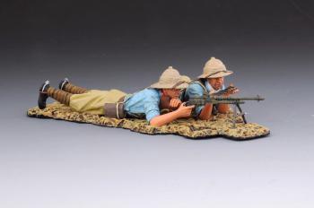 Dismounted British cavalry team manning a Hotchkiss machine gun--Lawrence of Arabia--two figures--RETIRED--LAST ONE!! #24281