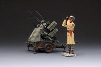 Image of U.S. Quad Flak Gun with Figure--Winter--RETIRED--LAST TWO!!