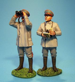 Image of German Meteorologists, Army Weather Service, France, 1916--two figures--RETIRED--LAST ONE!!