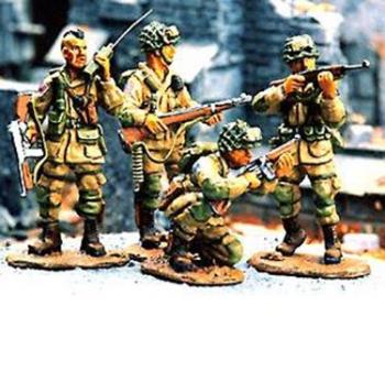 Image of Four 101st Airborne Troopers in action--1st edition--four figures--RETIRED--LAST ONE!!