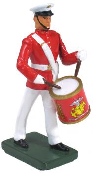 USMC Side Drummer Commadants Own, red tunic--single figure in Clamshell Pack #24465
