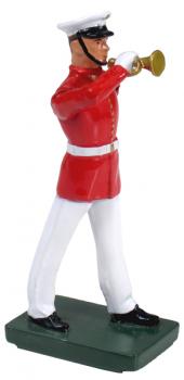 USMC Bugler Commandants Own, red tunic--single figure in clamshell pack #24466
