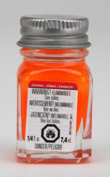 Orange Fluorescent Enamel Paint--1/4 oz. bottle #24481