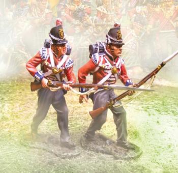 Image of British Foot Guards Advancing--two figures--RETIRED--LAST ONE!!