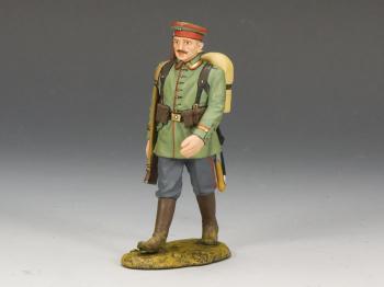 Image of Marching Rifleman with Hat--single figure--RETIRED--LAST THREE!!