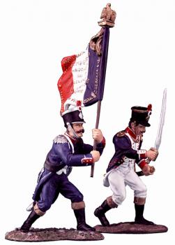 Image of French Command Set--two figures--RETIRED--LAST ONE!!