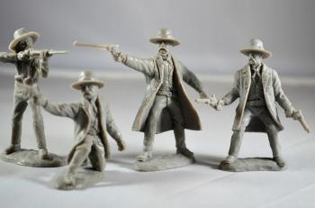Tombstone Series 1--The Three Earp Brothers and Doc Holiday--four figures in four poses Tombstone Series 1--The Three Earp Brothers and Doc Holiday--four figures in four poses #24724