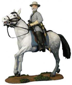 Image of Confederate General Robert E. Lee, Mounted on Traveller--single mounted figure--RETIRED -- LAST ONE! Image of Confederate General Robert E. Lee, Mounted on Traveller--single mounted figure--RETIRED -- LAST ONE!