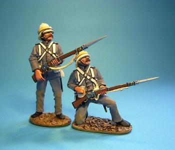 Image of Two Marines Loading, Royal Marine Light Infantry, The First Sudan War, 1884-1885--two figures--RETIRED--LAST ONE!!