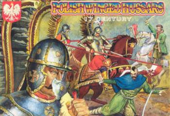 Polish Winged Hussars, XVII Century--12 men and 12 horses in 12 poses, 8 horse poses--THREE IN STOCK. #2978
