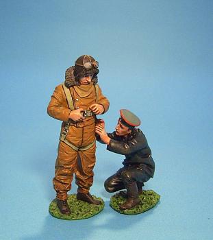 Image of German Pilot and Helper--two figures--RETIRED--LAST ONE!!