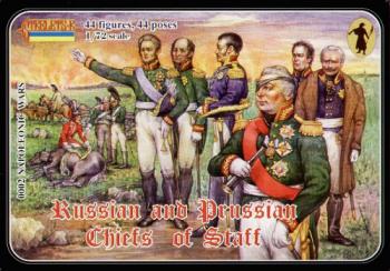 Napoleonic Russian and Prussian Chiefs of Staff--44 figures--ONE IN STOCK. #2990