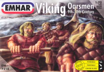 Viking Oarsmen--1:72nd scale unpainted plastic figures #25214