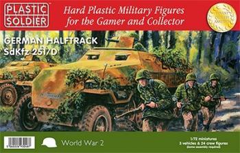 Image of 1/72nd Easy Assembly German Sdkfz 251 Ausf D Half track--TWO IN STOCK.