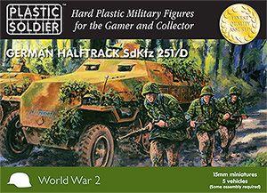 Image of 15mm Easy Assembly German Sdkfz 251 Ausf D Half track--AWAITING RESTOCK.