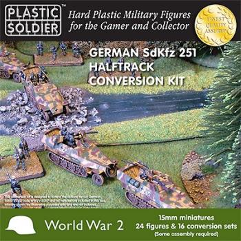Image of 15mm Easy Assembly German Sdkfz 251 Conversion kit--THREE IN STOCK.