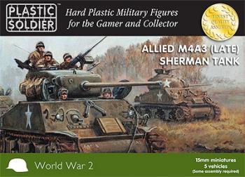 Image of 15mm Easy Assembly Sherman M4A3 (Late) Tank--TEN IN STOCK.