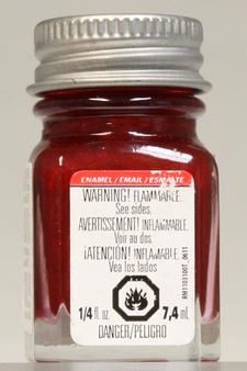 Stop Light Red Enamel Paint--1/4 oz. bottle #25574