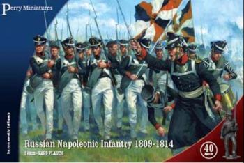 Russian Napoleonic Infantry, 1809-1814--forty 28mm unassembled plastic soldiers #0