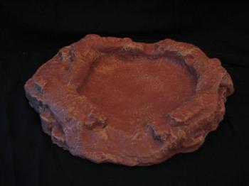 To the Last Man Rock--Painted round foam rock (Adobe Red)  To the Last Man Rock--Painted round foam rock (Adobe Red)  #25760