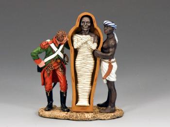 Inspecting the Mummy--two figures & Mummy--RETIRED. - ONE AVAILABLE!  #26048