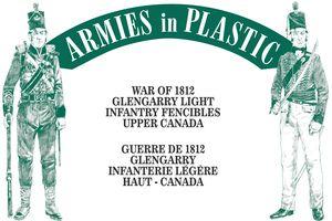 War of 1812--Glengarry Light Infantry Fencibles--Upper Canada--20 figures in 8 poses (dark green) #26334