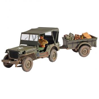 U.S. Jeep & Trailer (U.S. General Purpose Vehicle)--RETIRED. - ONE AVAILABLE!  #26375