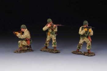 Image of Into Action--set of three U.S. Paratroopers, 101st Airborne--RETIRED--LAST ONE!!