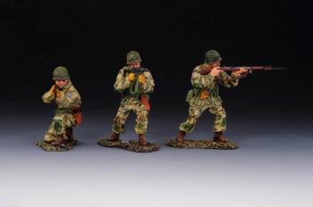 Image of Into Action!--set of three U.S. Paratroopers, 82nd Pathfinders--RETIRED--LAST TWO!!