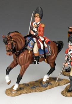 Mounted British Fusilier Officer--single mounted figure--RETIRED. #14