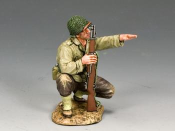 Image of G.I. Kneeling Pointing--single figure--RETIRED. ONE AVAILABLE! 