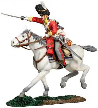 Image of British Scots Grey Trooper Charging No.2--single mounted figure--RETIRED--LAST ONE!!