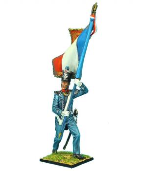 French 1st Light Infantry Chasseur Standard Bearer, Waterloo 1815--single figure--RETIRED--LAST TWO!! #26982