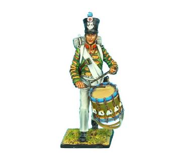 French 1st Light Infantry Chasseur Drummer, Waterloo 1815--single figure--ONE IN STOCK. #26983