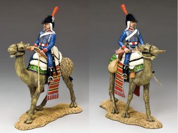 Image of Camel Cavalier with Rifle Across--single mounted figure--RETIRED.