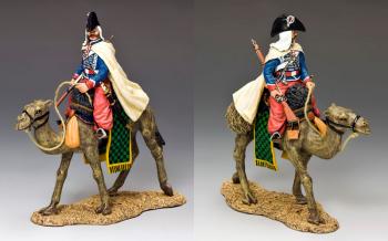 Image of Camel Cavalier with Baggy red pantaloons--single mounted figure--RETIRED.