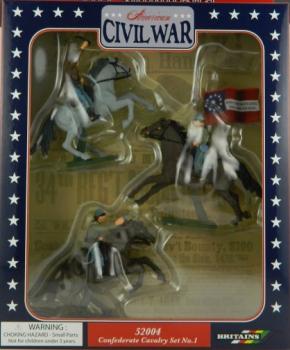 American Civil War Confederate Cavalry Set #1--3 Plastic Mounted Figures American Civil War Confederate Cavalry Set #1--3 Plastic Mounted Figures #27187