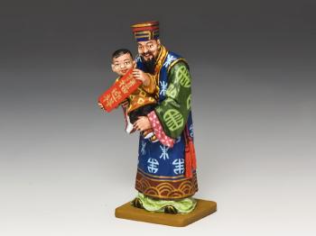 God of Fortune--two figures on single base #27216